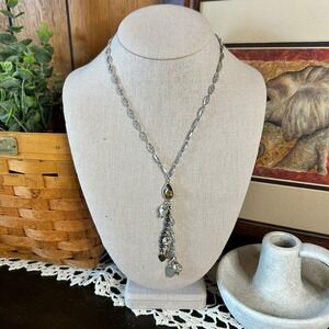 J.Lo Silver‎ Drop Pendant Necklace